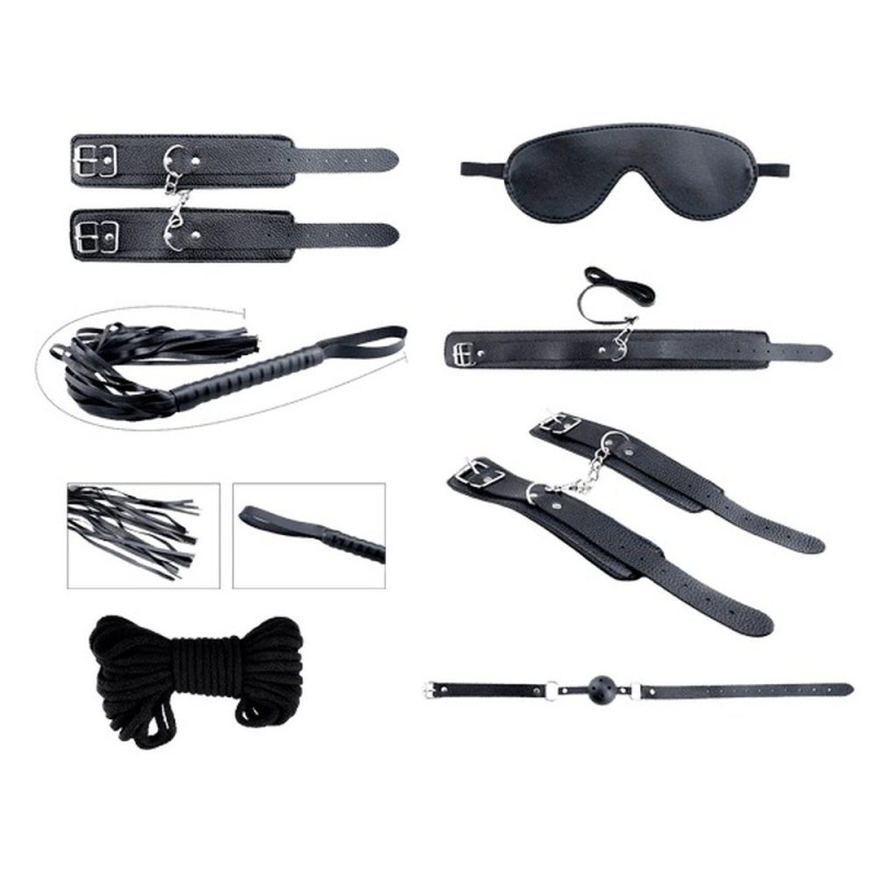 Secret Desires Black BDSM Kit 8pcs